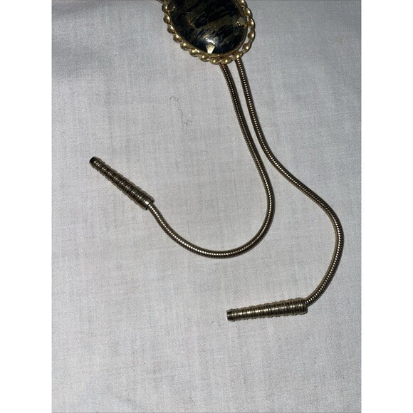 Unbranded Men’s Dressy Bolo Tie Sz 34” Gold Color (no Marks) Western Cowboy Vtg. - Picture 10 of 12